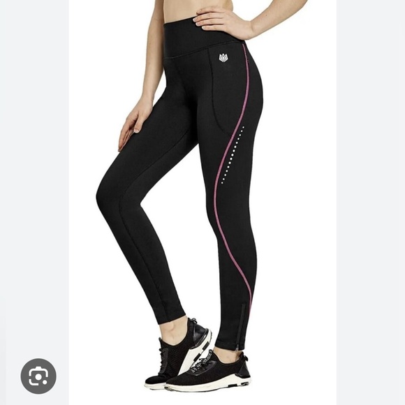 FitsT4 Thermal Fleece Lined Cycling Tights Hiking Water Resistant - Picture 1 of 11